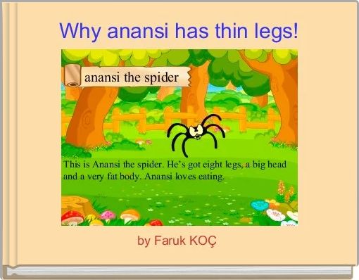 Front cover of 'Why anansi has thin legs!' 