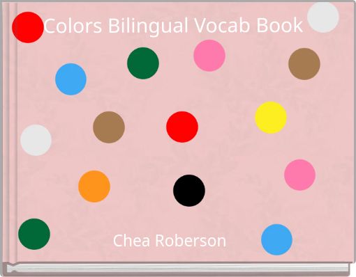 Front cover of 'Colors Bilingual Vocab Book' 
