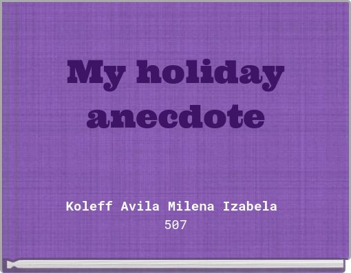 My holiday anecdote