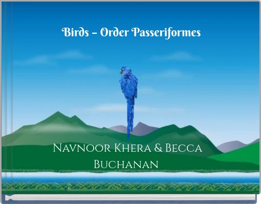 Birds – Order Passeriformes