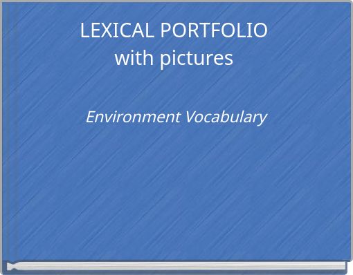 LEXICAL PORTFOLIO with pictures