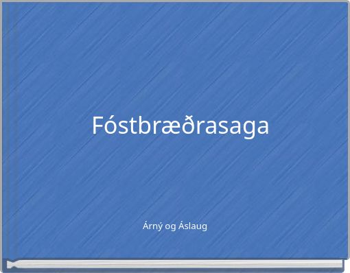Fóstbræðrasaga