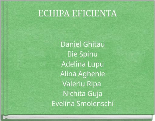 ECHIPA EFICIENTA