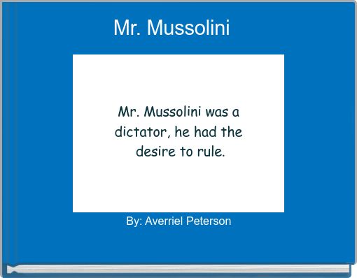 Mr. Mussolini 