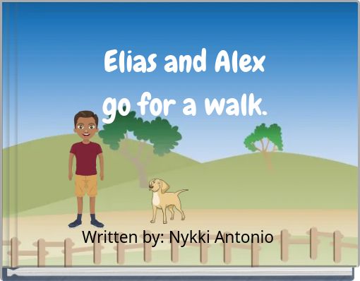 Elias and Alex go for a walk.