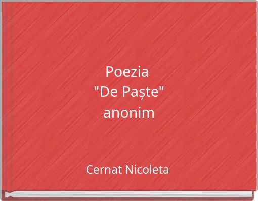 Poezia "De Paște" anonim
