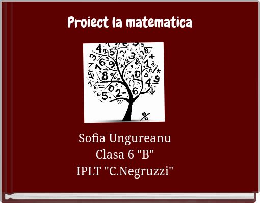 Proiect la matematica