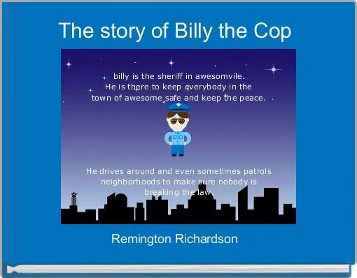 Front cover of 'The story of Billy the Cop ' 