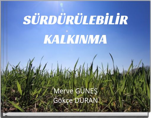 S&Uuml;RD&Uuml;R&Uuml;LEBİLİR KALKINMA