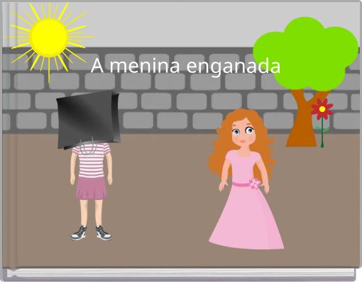 Front cover of 'A menina enganada' 