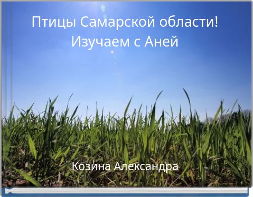 Птицы Самарской области! Изучаем с Аней