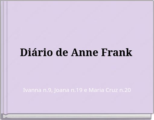 Diário de Anne Frank