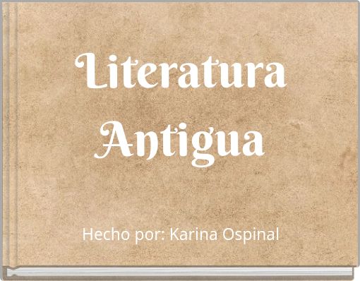 Literatura Antigua