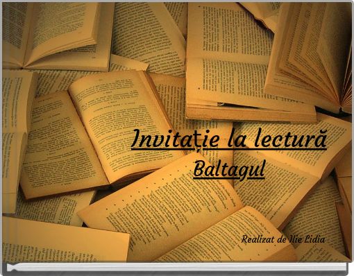 Invitație la lectură Baltagul
