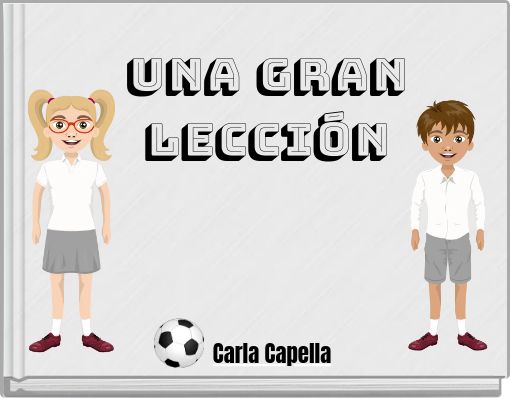 Front cover of 'Una gran lección' 