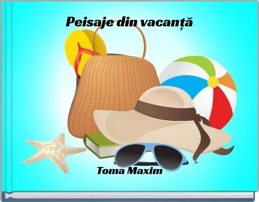 Front cover of 'Peisaje din vacanță' 