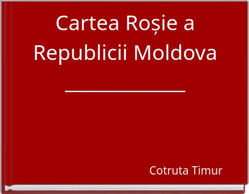 Cartea Roșie a Republicii Moldova _____________
