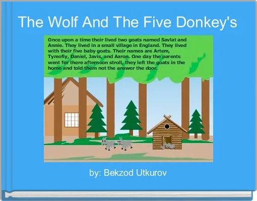 Book Cover for: The Wolf And The Five Donkey's