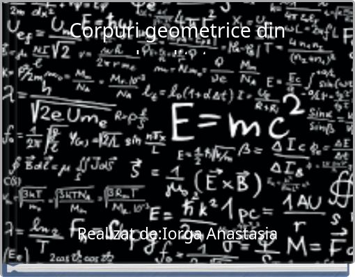 Corpuri geometrice din localitate