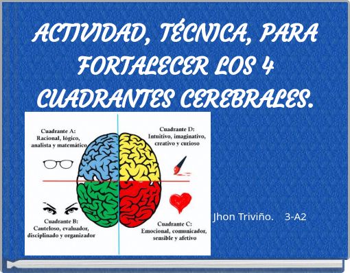ACTIVIDAD, T&Eacute;CNICA, PARA FORTALECER LOS 4 CUADRANTES CEREBRALES.