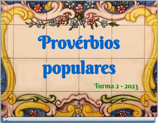 Provérbios populares