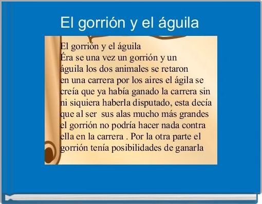 El gorri&oacute;n y el &aacute;guila