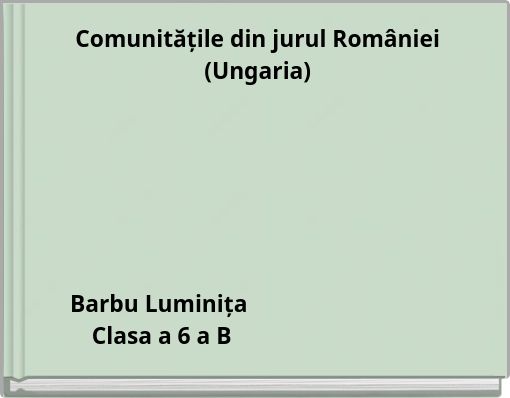 Comunitățile din jurul României (Ungaria)