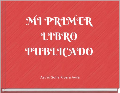 MI PRIMER LIBRO PUBLICADO