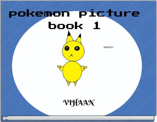Front cover of 'pokemon picture book 1' 