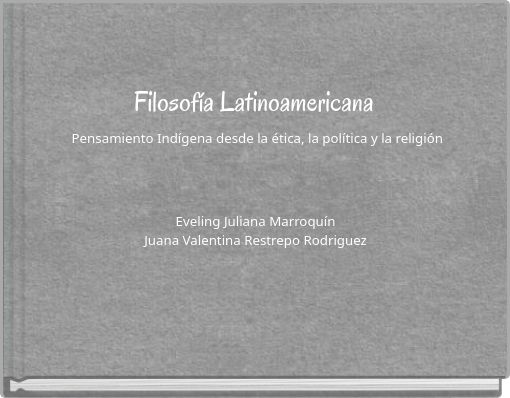 Filosof&iacute;a Latinoamericana
