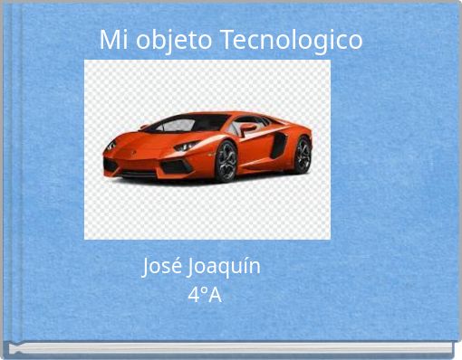 Front cover of 'Mi objeto Tecnologico' 