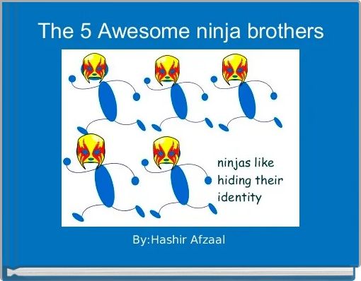 Front cover of 'The 5 Awesome ninja brothers' 