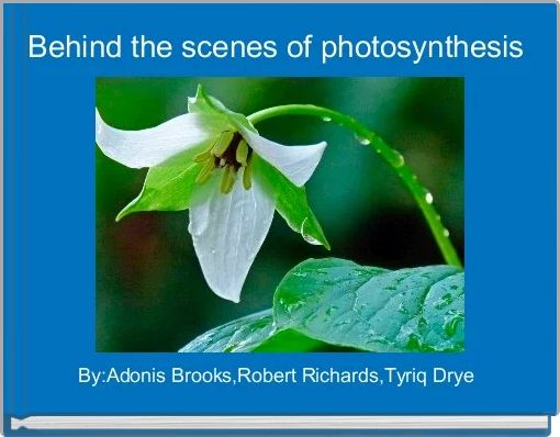 Front cover of 'Behind the scenes of photosynthesis ' 