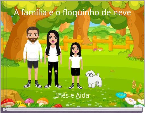 A fam&iacute;lia e o floquinho de neve