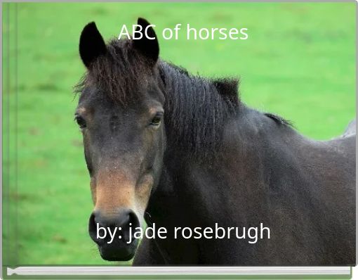 ABC of horses by: jade rosebrugh