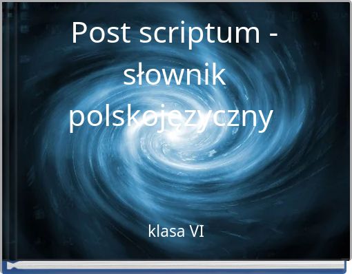 Post scriptum - słownik polskojęzyczny