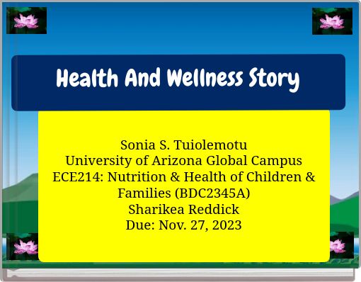 Health And Wellness Story