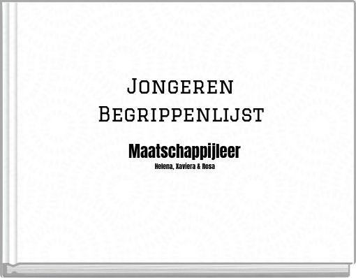 Jongeren Begrippenlijst