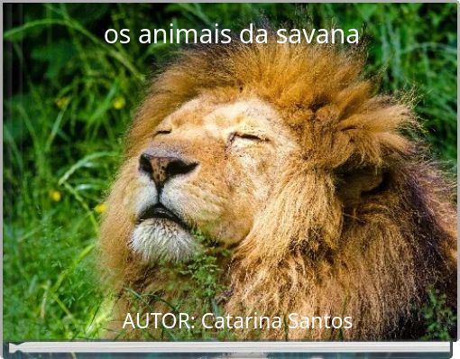 os animais da savana
