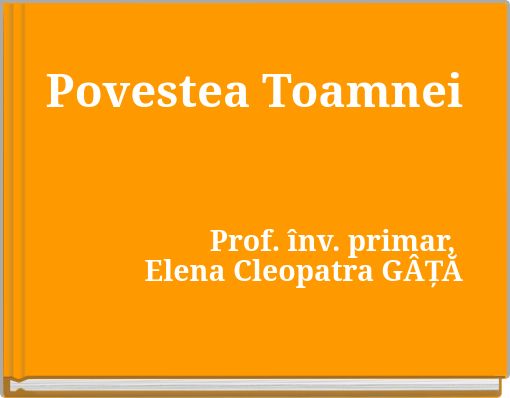 Povestea Toamnei