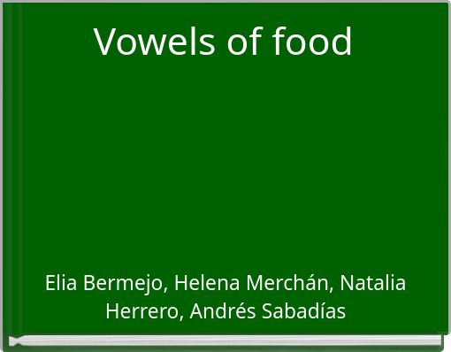Vowels of food