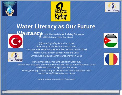 Water Literacy as Our Future Warranty