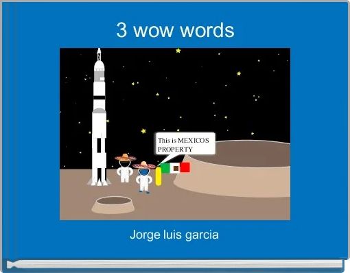 Front cover of ' 3 wow words ' 