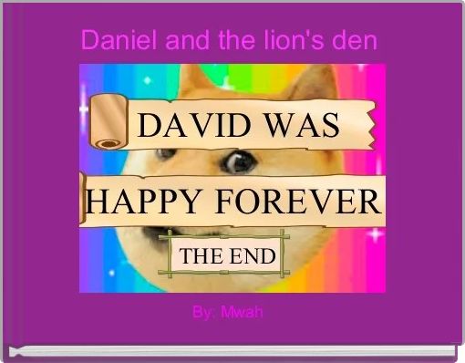 Front cover of 'Daniel and the lion's den ' 