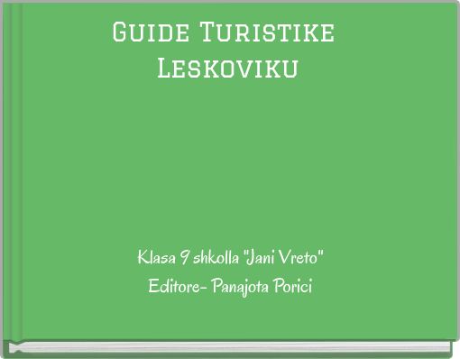 Front cover of 'Guide Turistike Leskoviku' 
