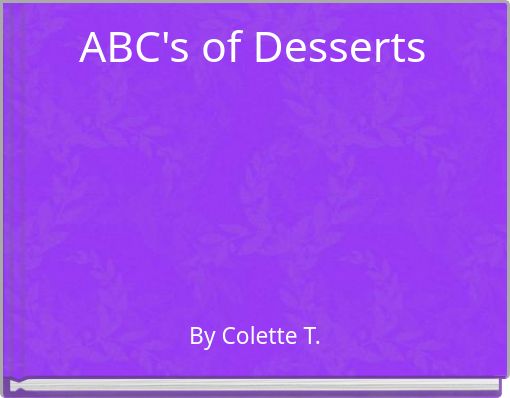 Front cover of 'ABC's of Desserts' 