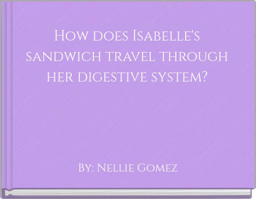 How does Isabelle's sandwich travel through her digestive system?