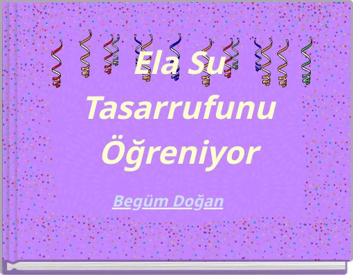 Ela Su Tasarrufunu Öğreniyor