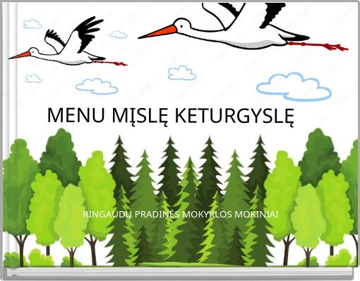 Book Cover for: MENU MĮSLĘ KETURGYSLĘĘ