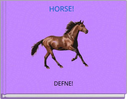 Front cover of 'HORSE!' 